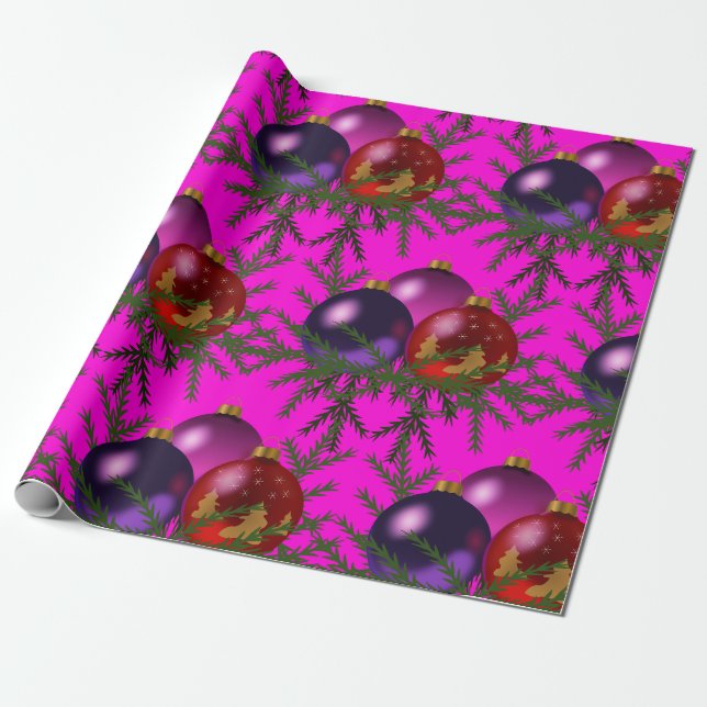Regalo Papel de relleno para bolas de navidad (Desenrollado)