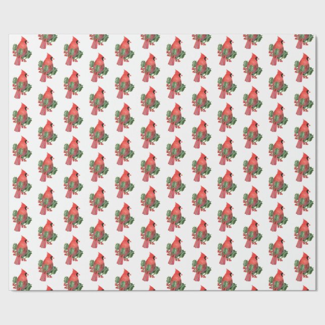 Regalo Papel de relleno para cardenales y Navidades humil (Costura)