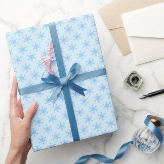 Regalo Papel de relleno para copos de nieve azul bebé