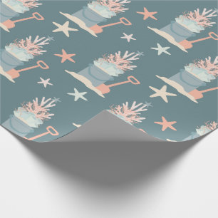 Regalo Papel de relleno para Navidades costeros