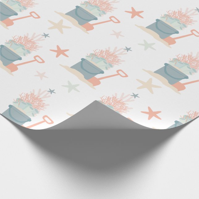 Regalo Papel de relleno para Navidades costeros (Esquina)