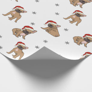 Regalo Papel de relleno para Navidades de Bulldog frances