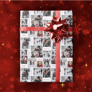Regalo Papel de relleno para Navidades de collage de foto