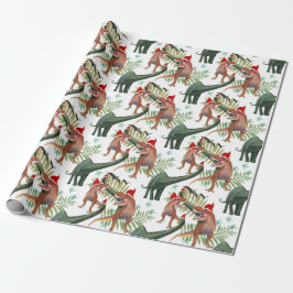 Regalo Papel de relleno para Navidades de dinosaurios