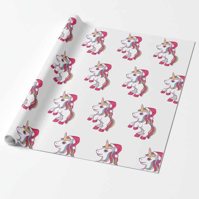 Regalo Papel de relleno para Navidades de unicornio, Unic (Desenrollado)