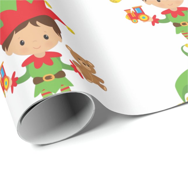 Regalo Papel de relleno para Navidades elf (Esquina del rollo)
