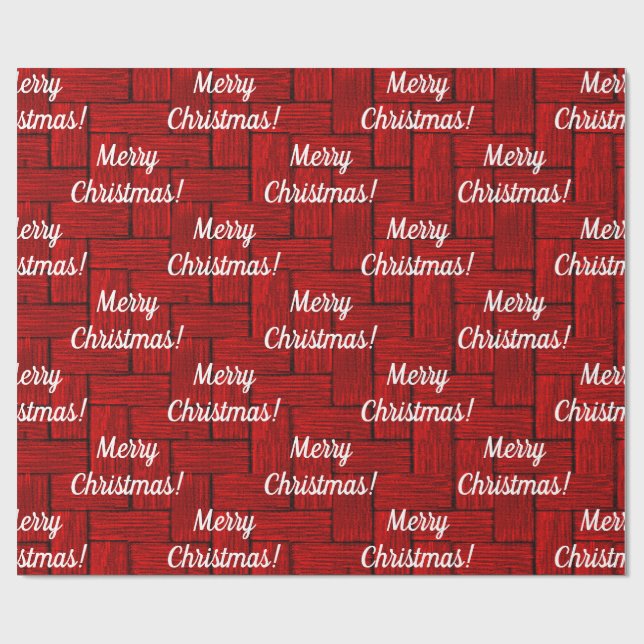 Regalo Papel de relleno para Navidades rojos brillantes (Superficie plana)