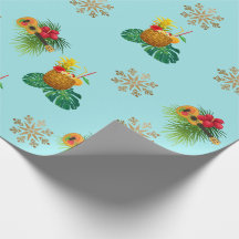 Papel de relleno para Navidades tropicales