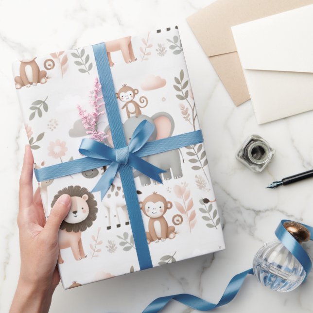 Regalo Papel de relleno para niños de Safari pastoral (Regalar)