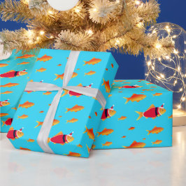 Regalo Papel de relleno para peces de colores submarinos 