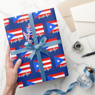 Regalo Papel de relleno para Puerto Rico, bandera puertor