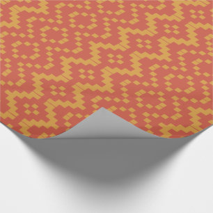 Regalo Papel de relleno tribal egipcio rojo y amarillo