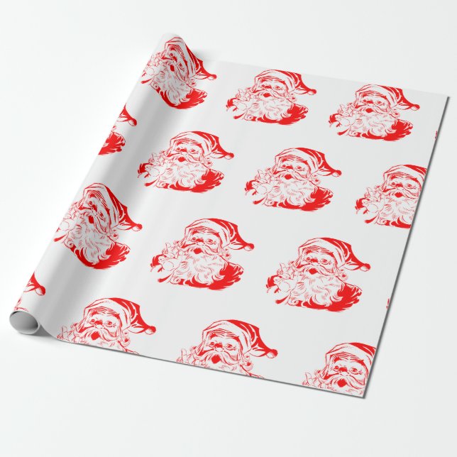 Regalo Papel de Santa Clásico (Desenrollado)