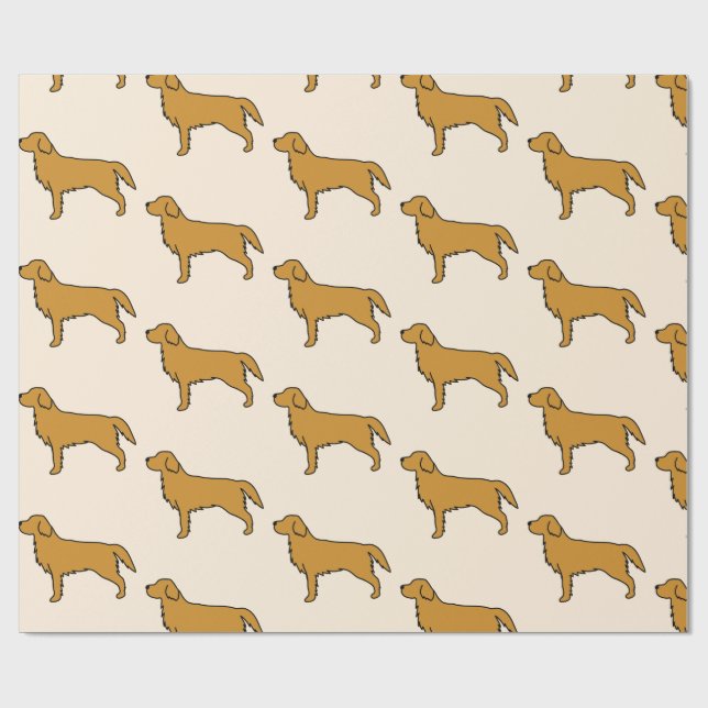 Regalo Papel de seda de Golden Retriever  (Superficie plana)