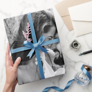 Regalo Papel de seda personalizado para bodas en blanco y
