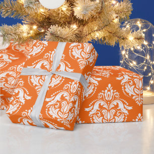 Regalo Papel de tapón blanco y Naranja para damascos flor