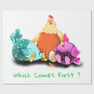 Regalo Papel divertido de pollo