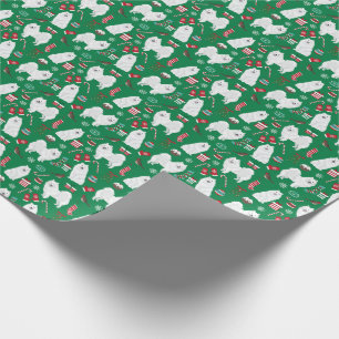 Regalo Papel envoltorio de perro para los Navidades espa