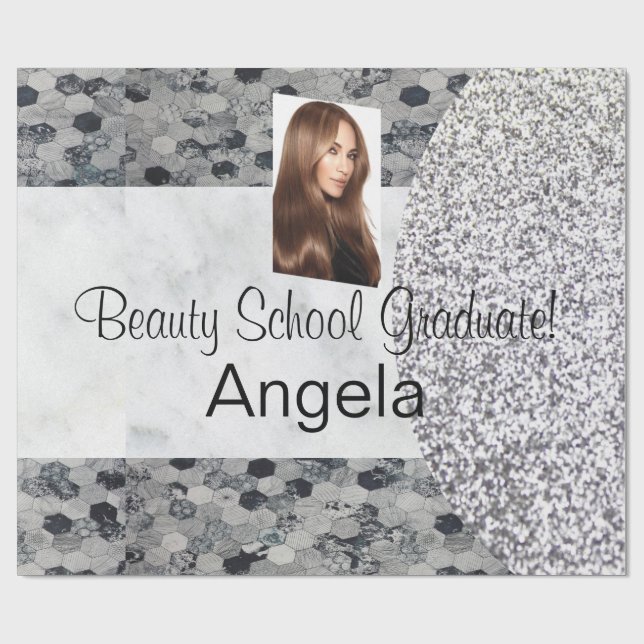 Regalo Papel envuelto brillante, graduado de la escuela d (Superficie plana)