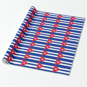 Regalo Papel envuelto con bandera de Cuba
