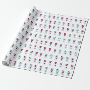 Regalo Papel envuelto de amor pingüino
