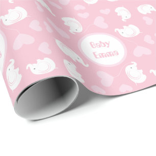 Regalo Papel envuelto de Baby Shower con elefante para Ch