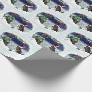 Regalo Papel envuelto de bola de nieve