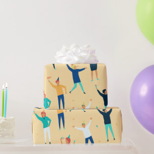 Regalo Papel envuelto de celebración de Confetti de fiest