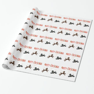 Regalo Papel envuelto de enredos navideños