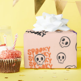 Regalo Papel envuelto de Halloween sin problemas