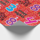 Regalo Papel envuelto de Hanukkah/Chanukah "8 noches loca<br><div class="desc">Envoltura de regalo de Hanukkah "8 noches locos". Disfruta de mi nuevo diseño de papel para envolver. El precio varía según elija entre 4 tipos de papel y 5 tamaños de papel.
Gracias por pasarse y ir de compras. Su negocio es muy apreciado. ¡Disfrútalo!
¡¡¡Chag/Happy Chanukah/Hanukkah!!!</div>