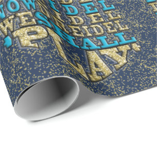 Regalo Papel envuelto de Hanukkah "O Dreidel Dreidel..."