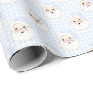 Regalo Papel envuelto de los Navidades de Gingham Vintage