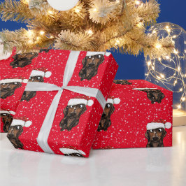 Regalo Papel envuelto de los Navidades de perros de la sa