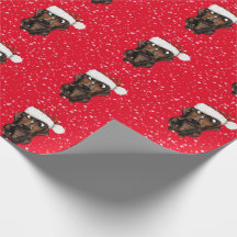 Papel envuelto de los Navidades de perros de la sa