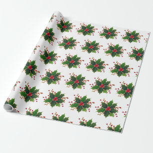 Regalo Papel envuelto de los Navidades tradicionales de P