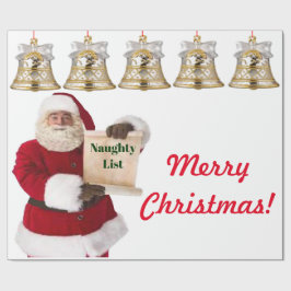 Regalo Papel envuelto de los traviesos Navidades de Santa