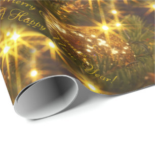 Regalo Papel envuelto de Navidades chispeantes