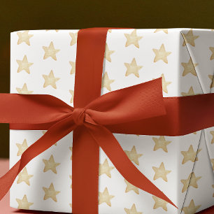 Regalo Papel envuelto de Navidades de estrellas