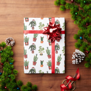 Regalo Papel envuelto de Navidades de Santa Plantas