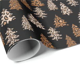 Regalo Papel envuelto de Navidades Leopard Print