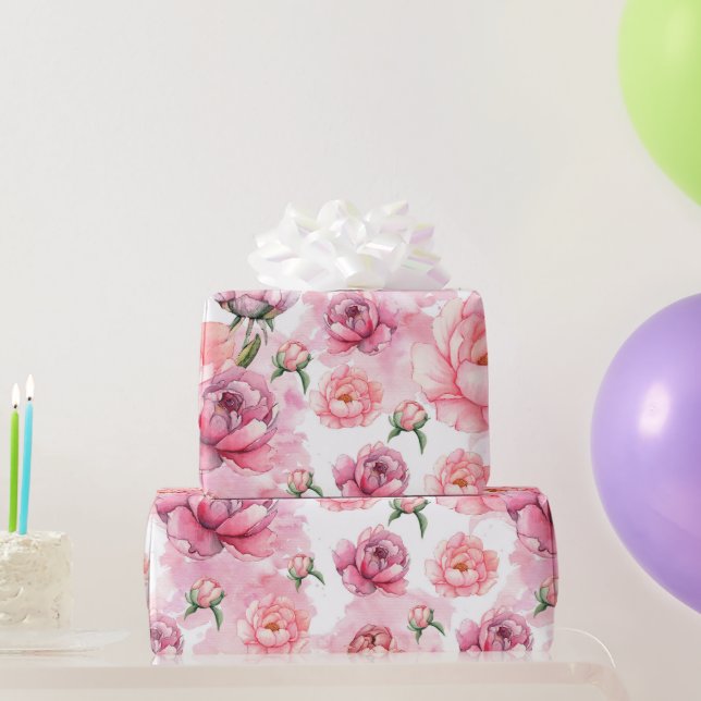 Regalo Papel envuelto de novias rosadas (Regalos de fiesta)