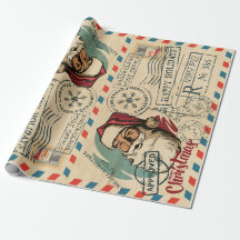 Papel envuelto de Papá Noel