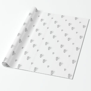 Regalo Papel envuelto de San Nicolás "3-D Silver"