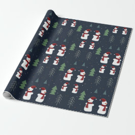 Regalo Papel envuelto de Snowman Matte navidades