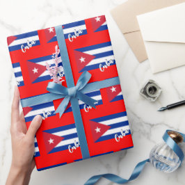 Regalo Papel envuelto en Cuba, Navidad roja, patriotas de