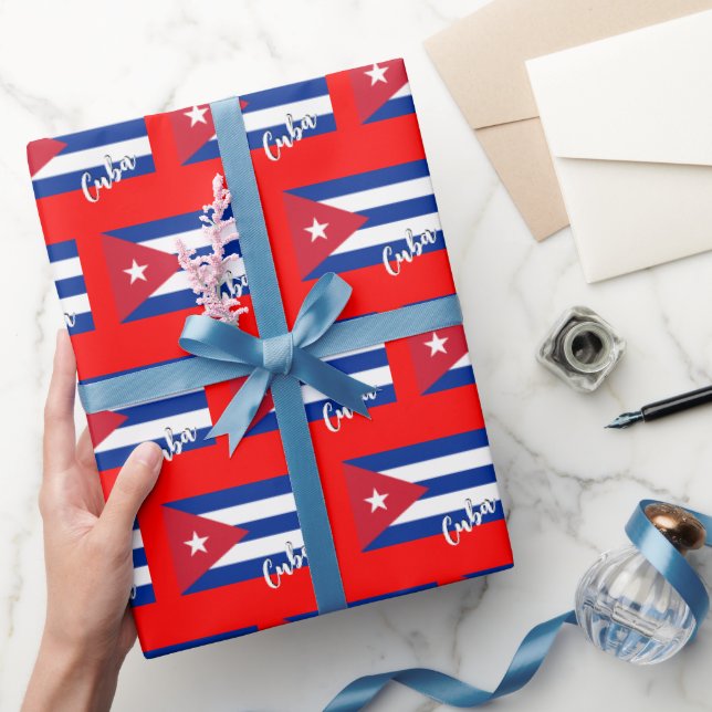 Regalo Papel envuelto en Cuba, Navidad roja, patriotas de (Regalar)