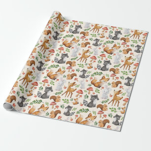 Regalo Papel envuelto para animales de Woodland