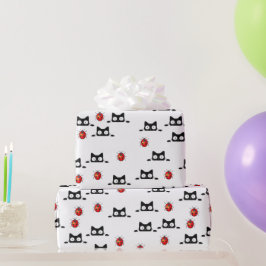 Regalo Papel envuelto para gatos de Halloween