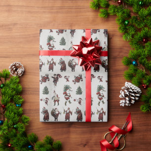 Regalo Papel envuelto para los antiguos Navidades de Sant